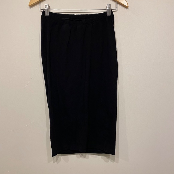**$5 SALE** H&M Maternity Black Bodycon Midi Skirt Size Small - Picture 4 of 4